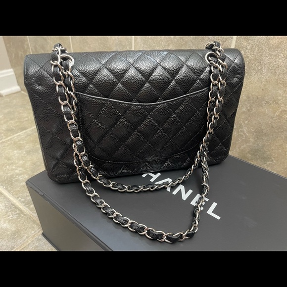 (SOLD)Chanel medium double flap bag caviar - Picture 5 of 12